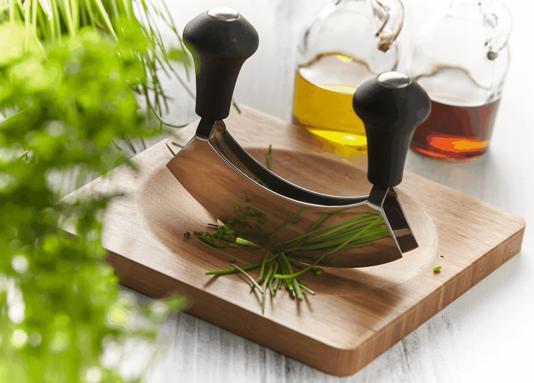 Wiegemesser-Set BUNCH, braun, silber