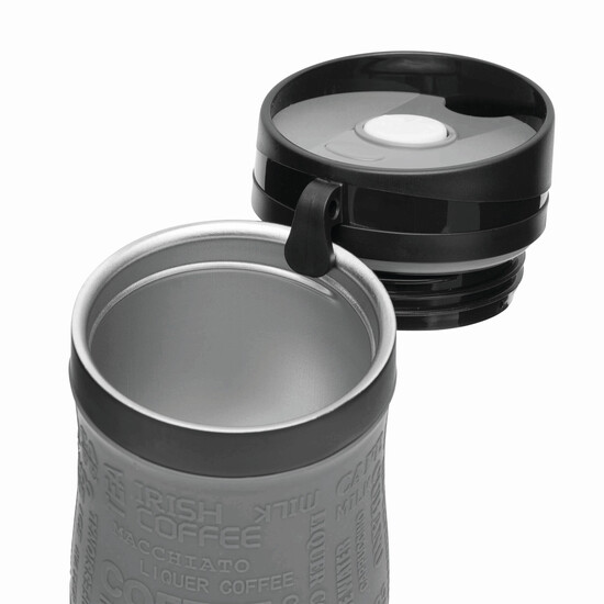 Isolierbecher GOLDEN DREAM, grau, schwarz