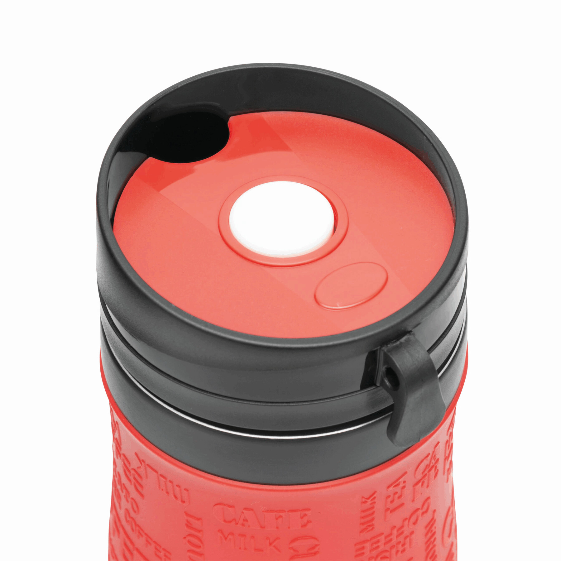 Isolierbecher GOLDEN DREAM, rot, schwarz