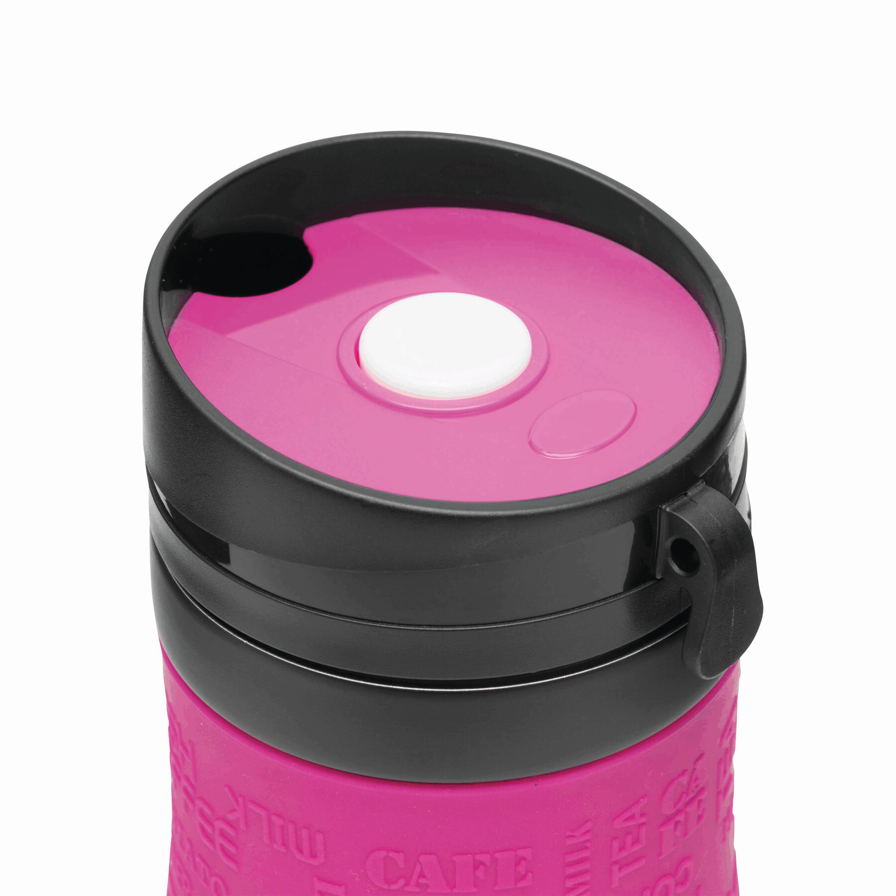 Isolierbecher GOLDEN DREAM, magenta, schwarz