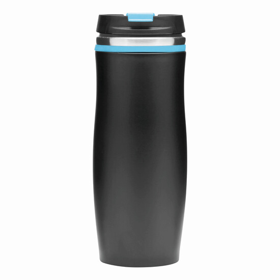 Isolierbecher DARK CREMA, blau, schwarz