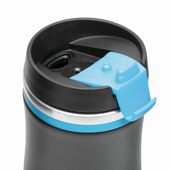 Isolierbecher DARK CREMA, blau, schwarz