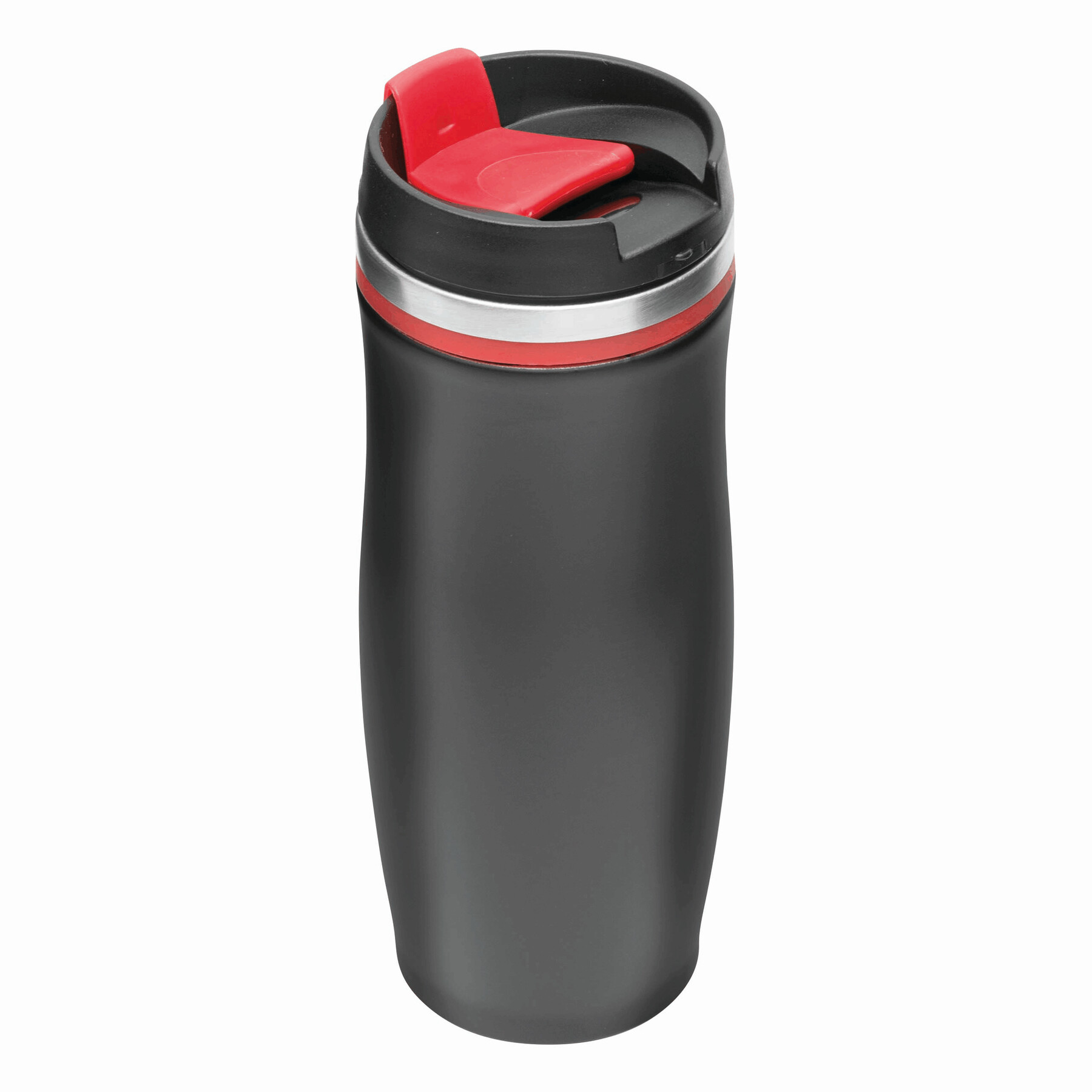 Isolierbecher DARK CREMA, rot, schwarz