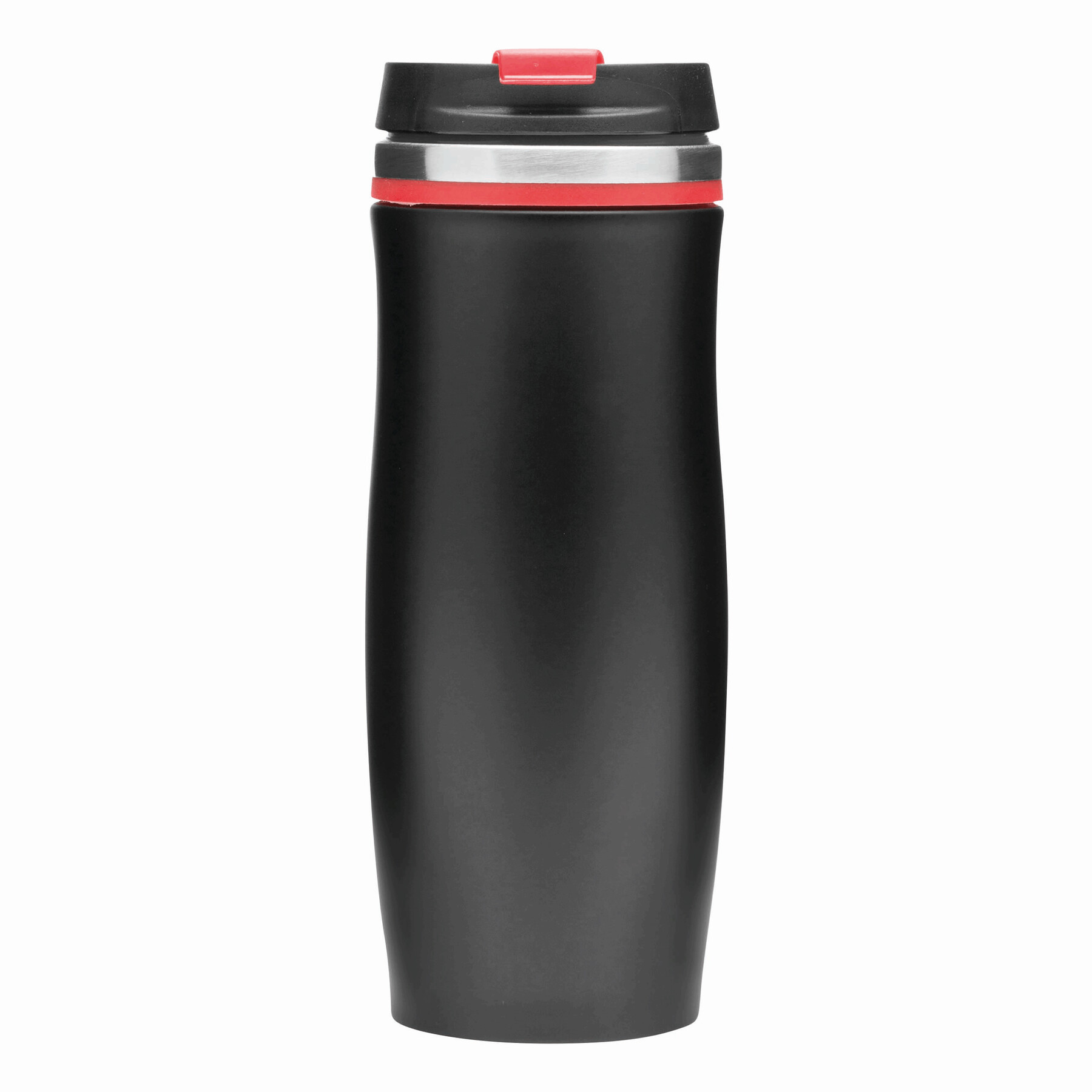 Isolierbecher DARK CREMA, rot, schwarz