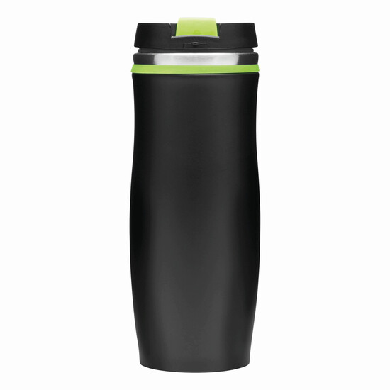 Isolierbecher DARK CREMA, grün, schwarz