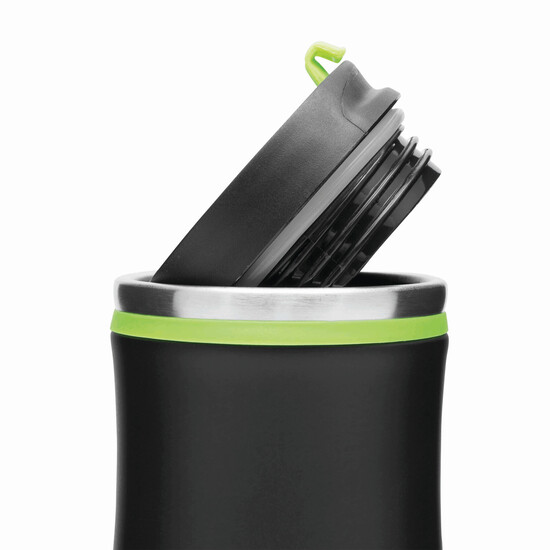 Isolierbecher DARK CREMA, grün, schwarz