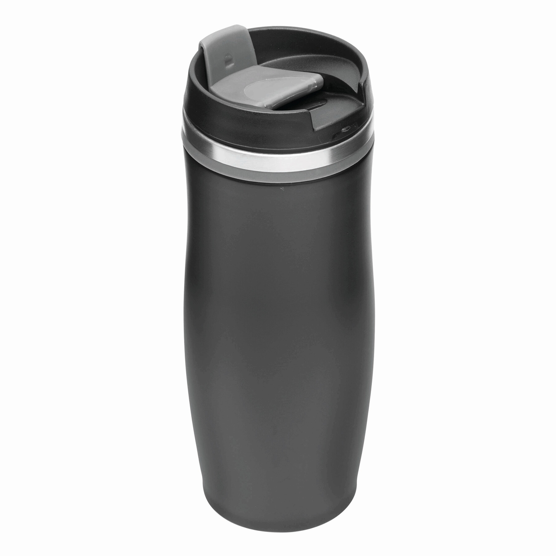 Isolierbecher DARK CREMA, grau, schwarz