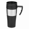 Isolierbecher HOT DRINK, schwarz, silber