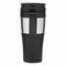 Isolierbecher HOT DRINK, schwarz, silber