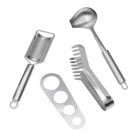 Spaghetti-Set AL DENTE, silber