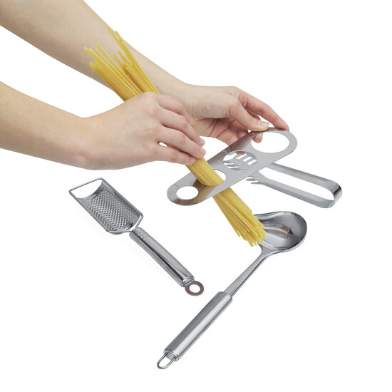 Spaghetti-Set AL DENTE, silber