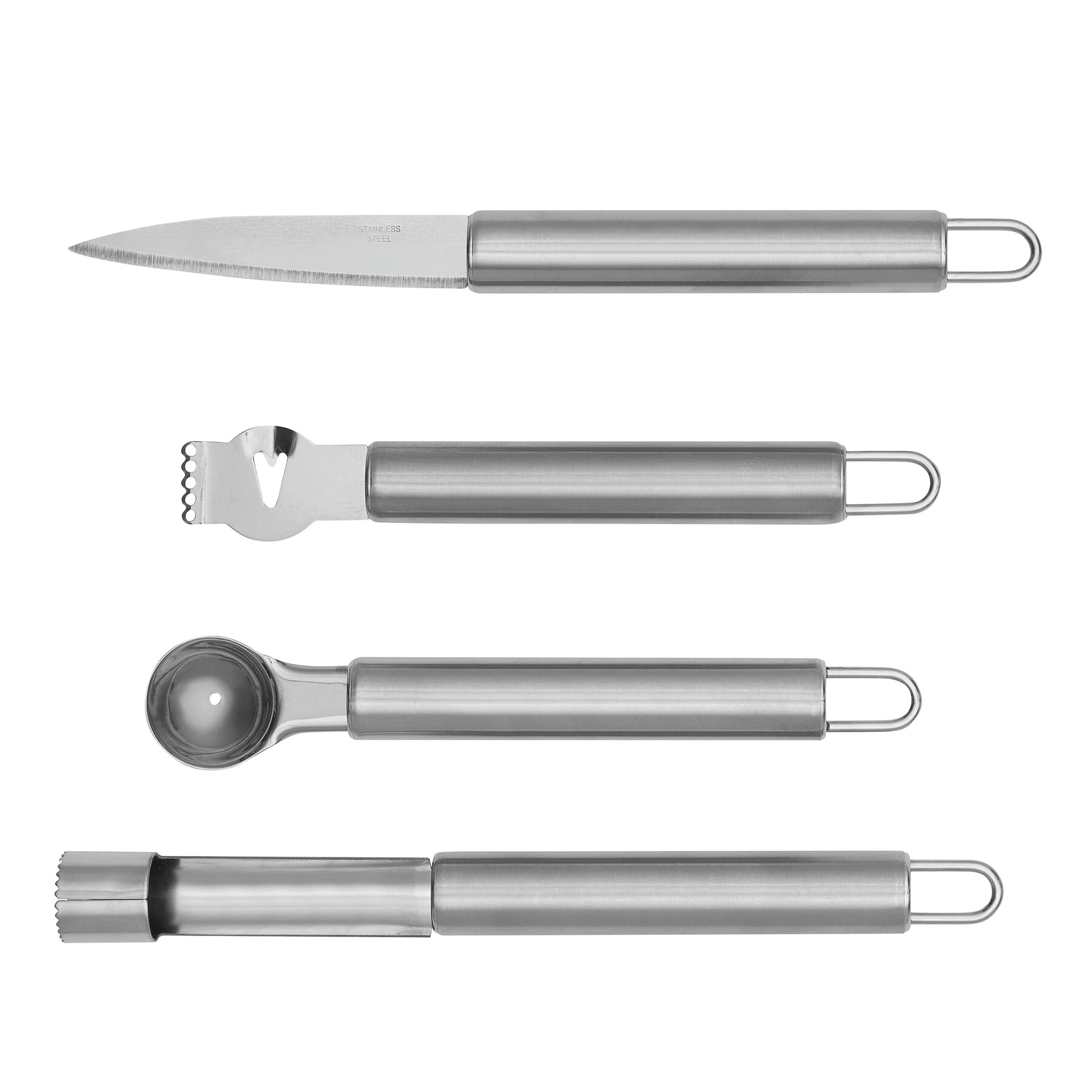 Obstmesserset FRUITY, silber