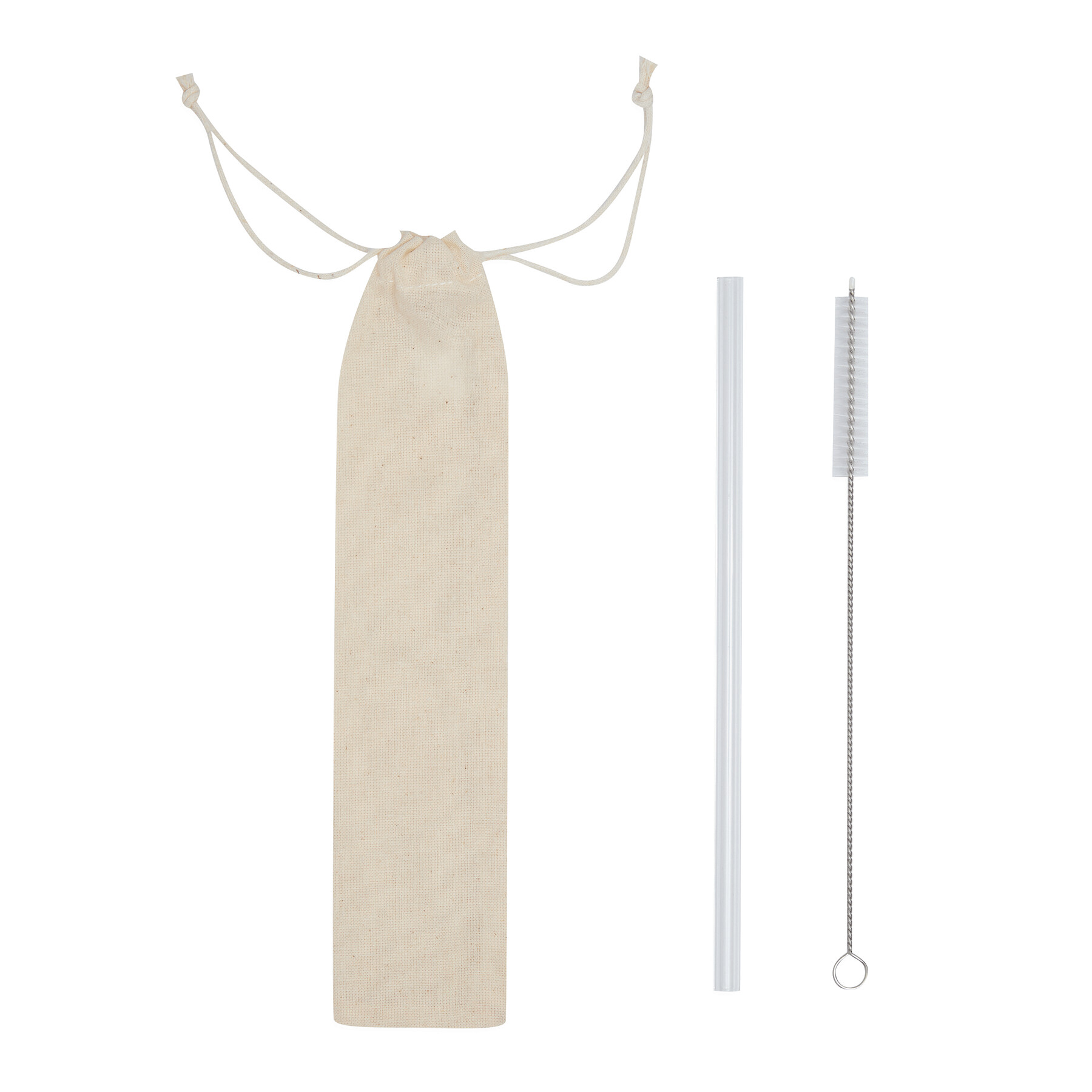 Glas-Strohhalm DRINK SMART, transparent