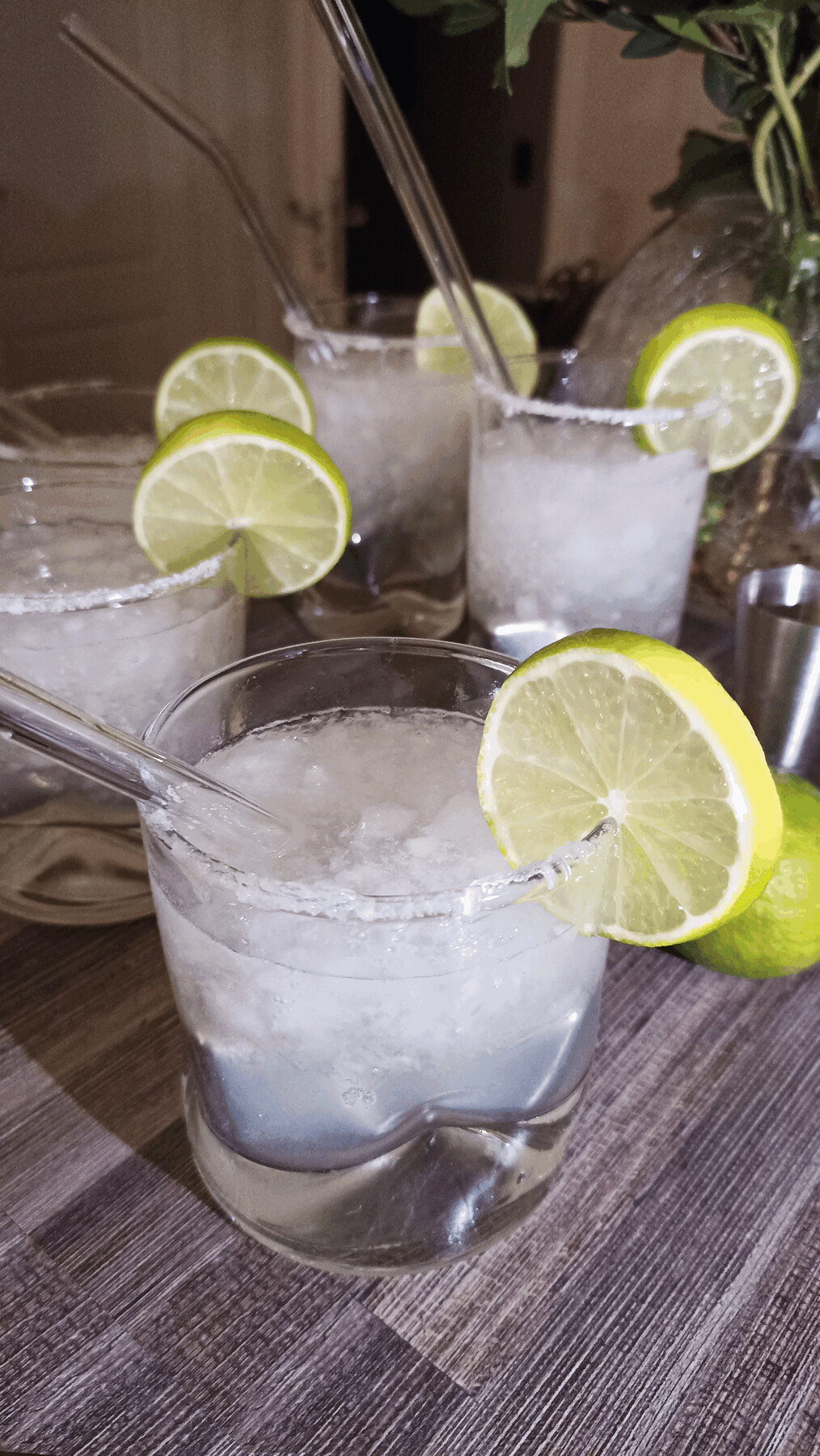 Glas-Strohhalm Set DRINK TOGETHER, transparent