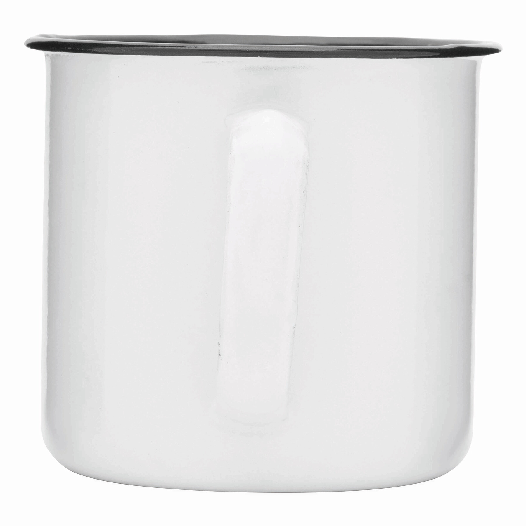 Emaille Becher RETRO CUP, weiß