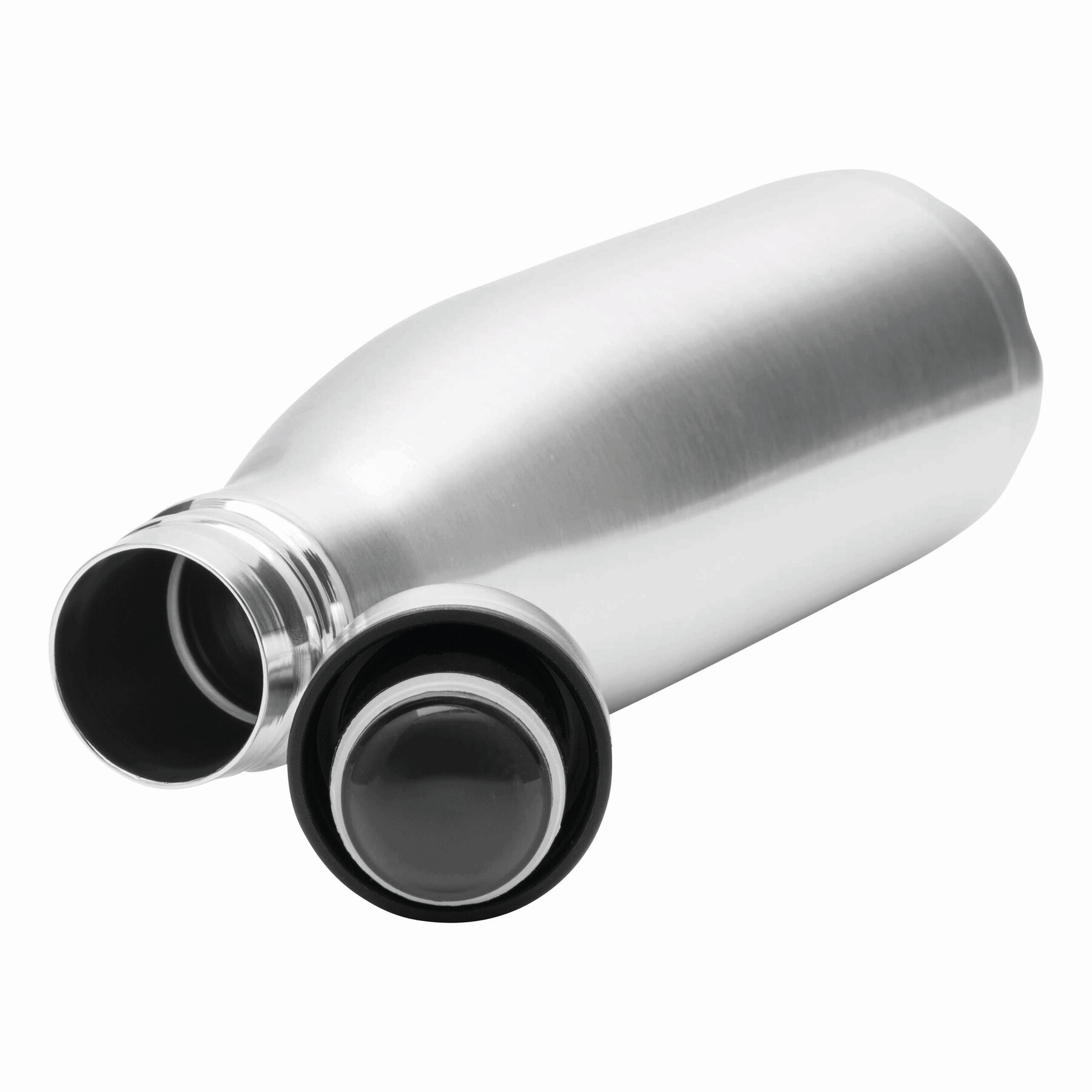 Vakuum-Trinkflasche GOLDEN TASTE doppelwandig, silber