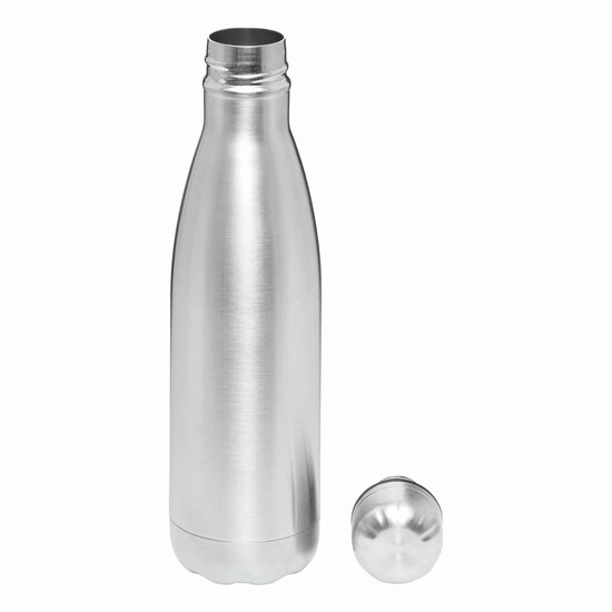 Vakuum-Trinkflasche GOLDEN TASTE doppelwandig, silber