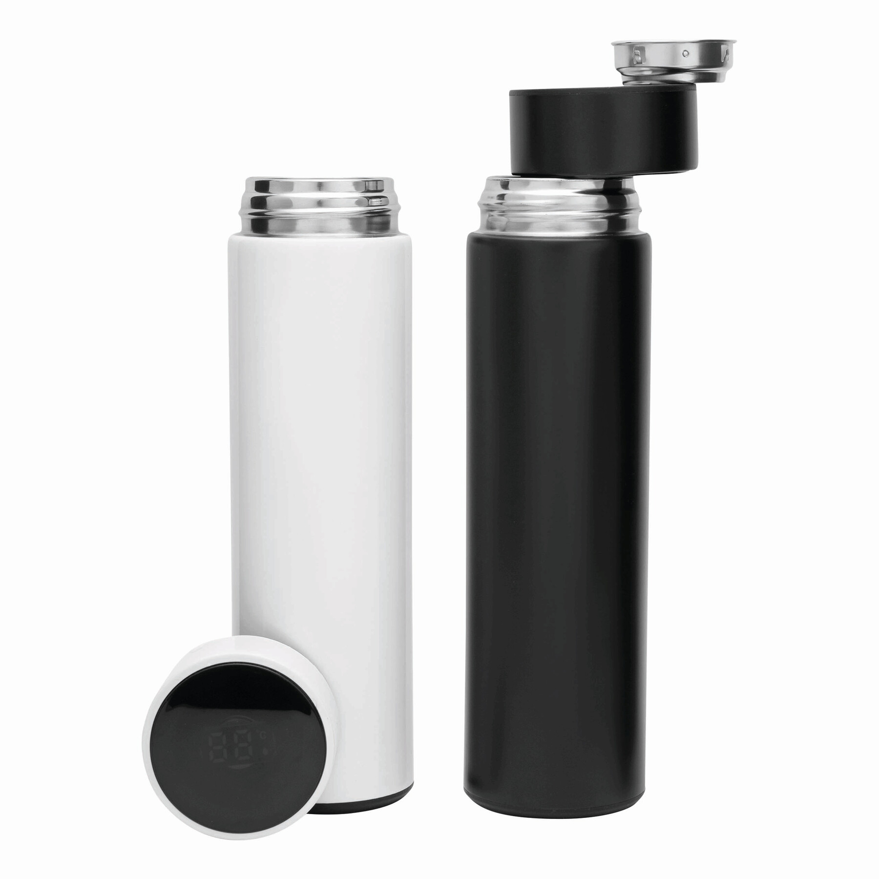 Vakuum-Isolierkanne EXQUISITE, doppelwandig, schwarz