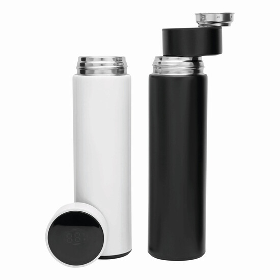 Vakuum-Isolierkanne EXQUISITE, doppelwandig, schwarz