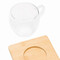 Tassen-Set BAMBOO DUO, braun, transparent