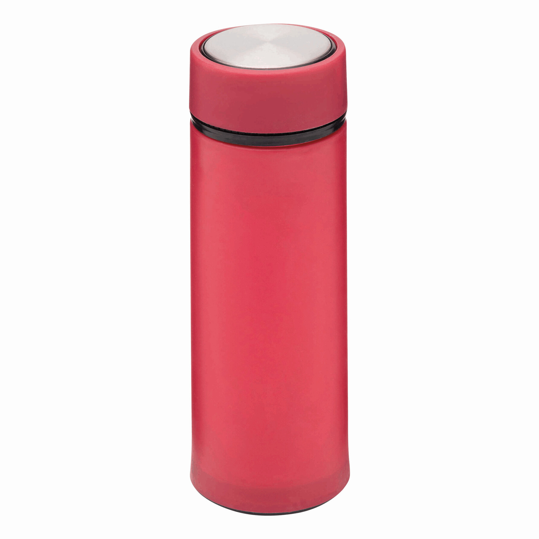 Glas-Trinkflasche ELEGANT DRINK, magenta