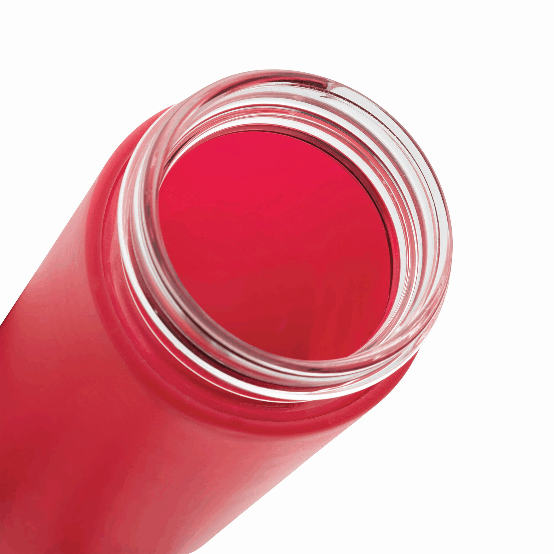 Glas-Trinkflasche ELEGANT DRINK, magenta