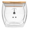 Glas BAMBOO BEAR, braun, transparent