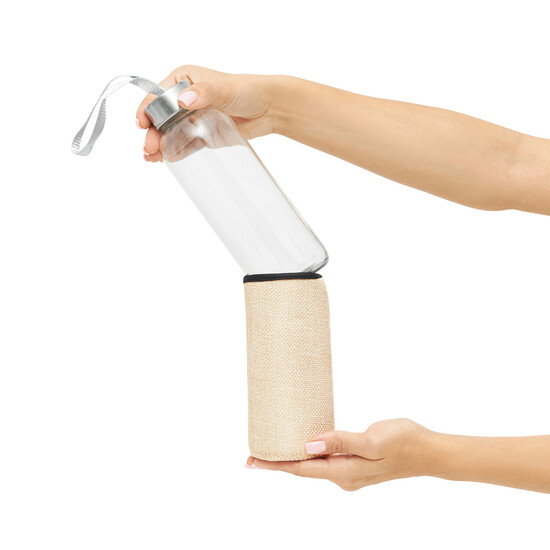 Glas-Trinkflasche TAKE JUTY, natur