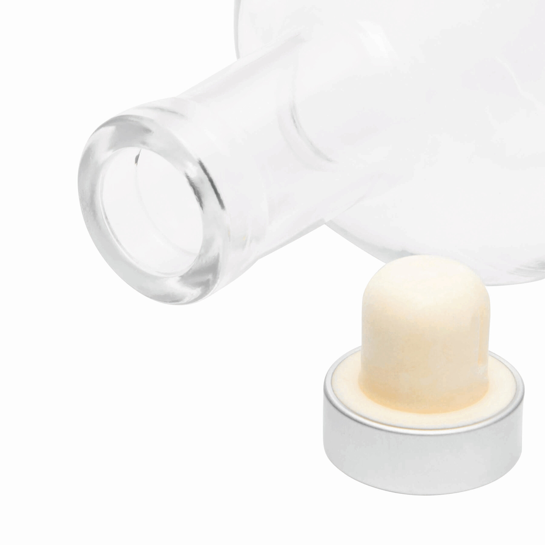 Glas-Trinkflasche PEARLY, transparent