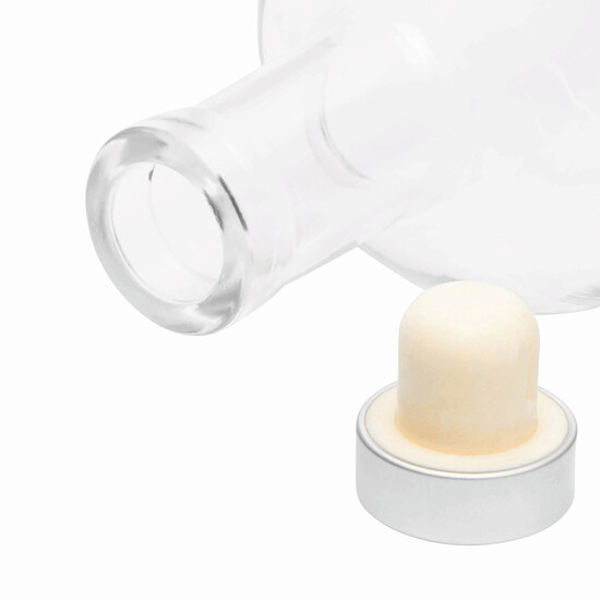 Glas-Trinkflasche PEARLY, transparent