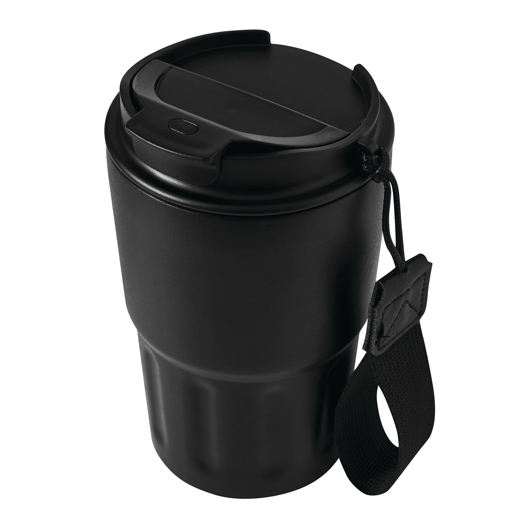 Vakuum-Trinkbecher TRAVEL MUG, schwarz