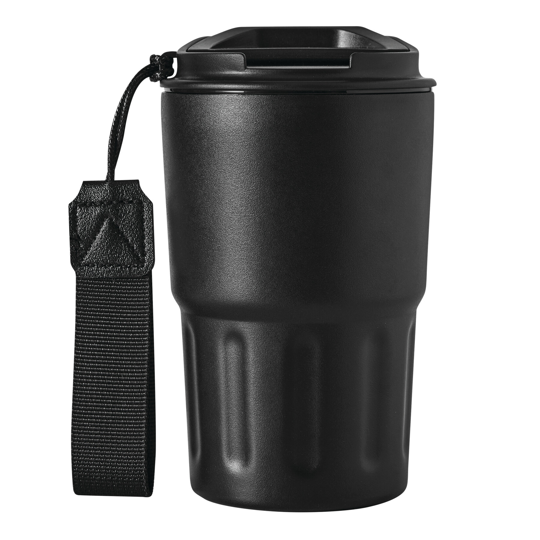 Vakuum-Trinkbecher TRAVEL MUG, schwarz