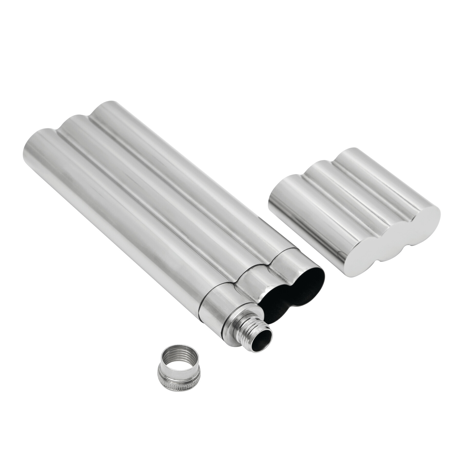 Flachmann CIGAR STYLE, silber