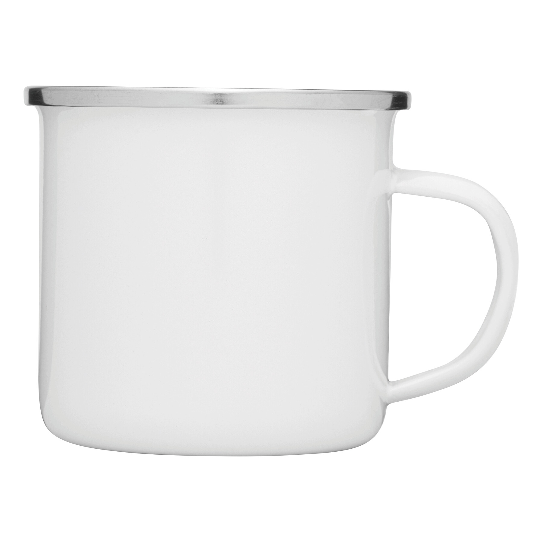 Emaille-Trinkbecher VINTAGE CUP, weiß