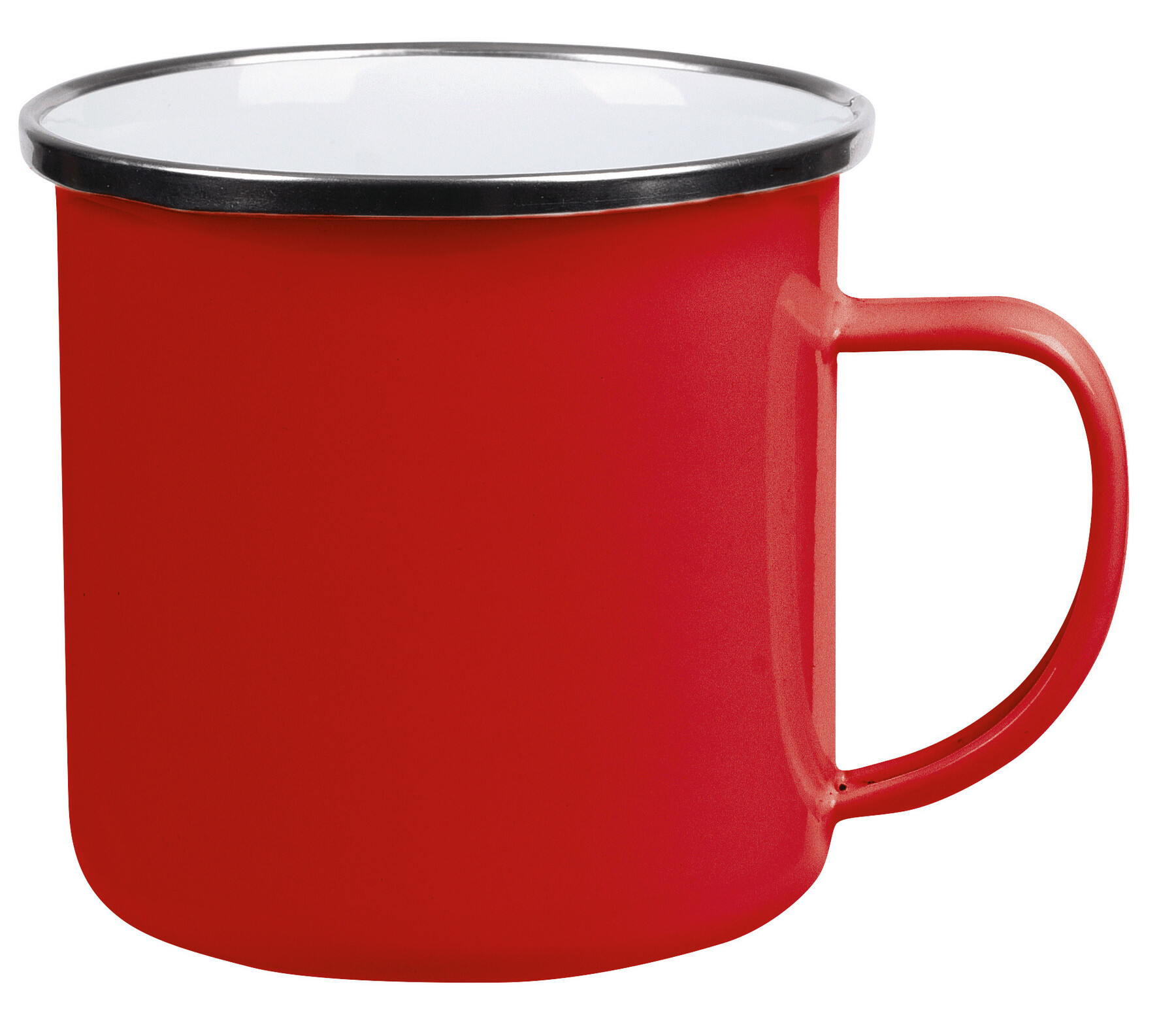 Emaille-Trinkbecher VINTAGE CUP, rot