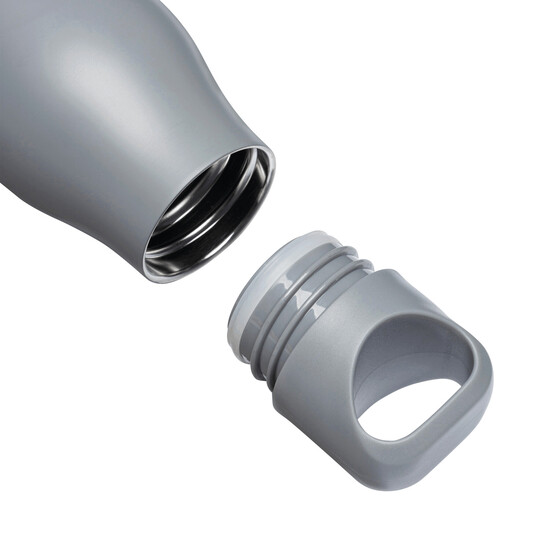 Vakuum-Trinkflasche CORKY LEGEND, grau