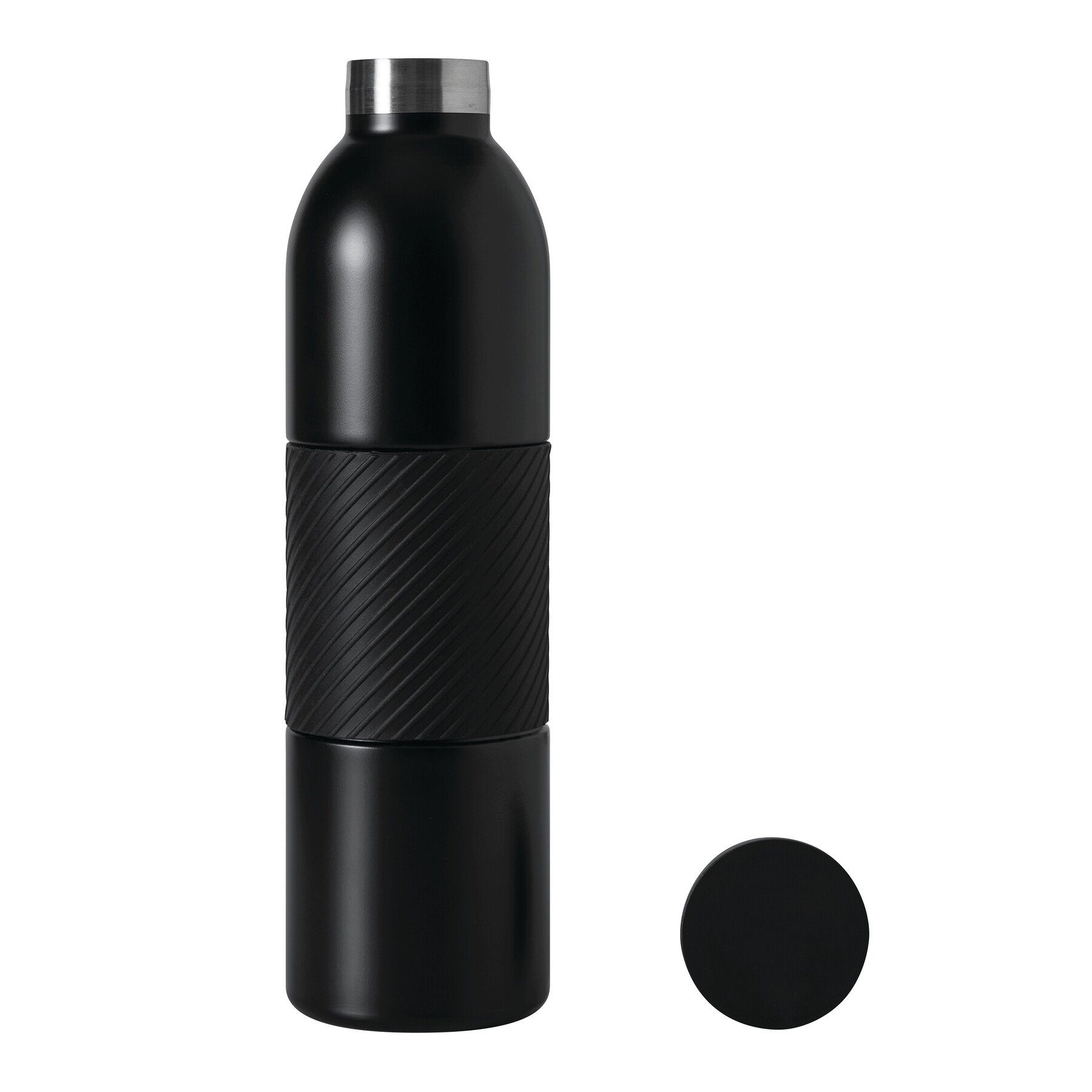 Vakuum-Isolierflasche VACUGRIP, schwarz