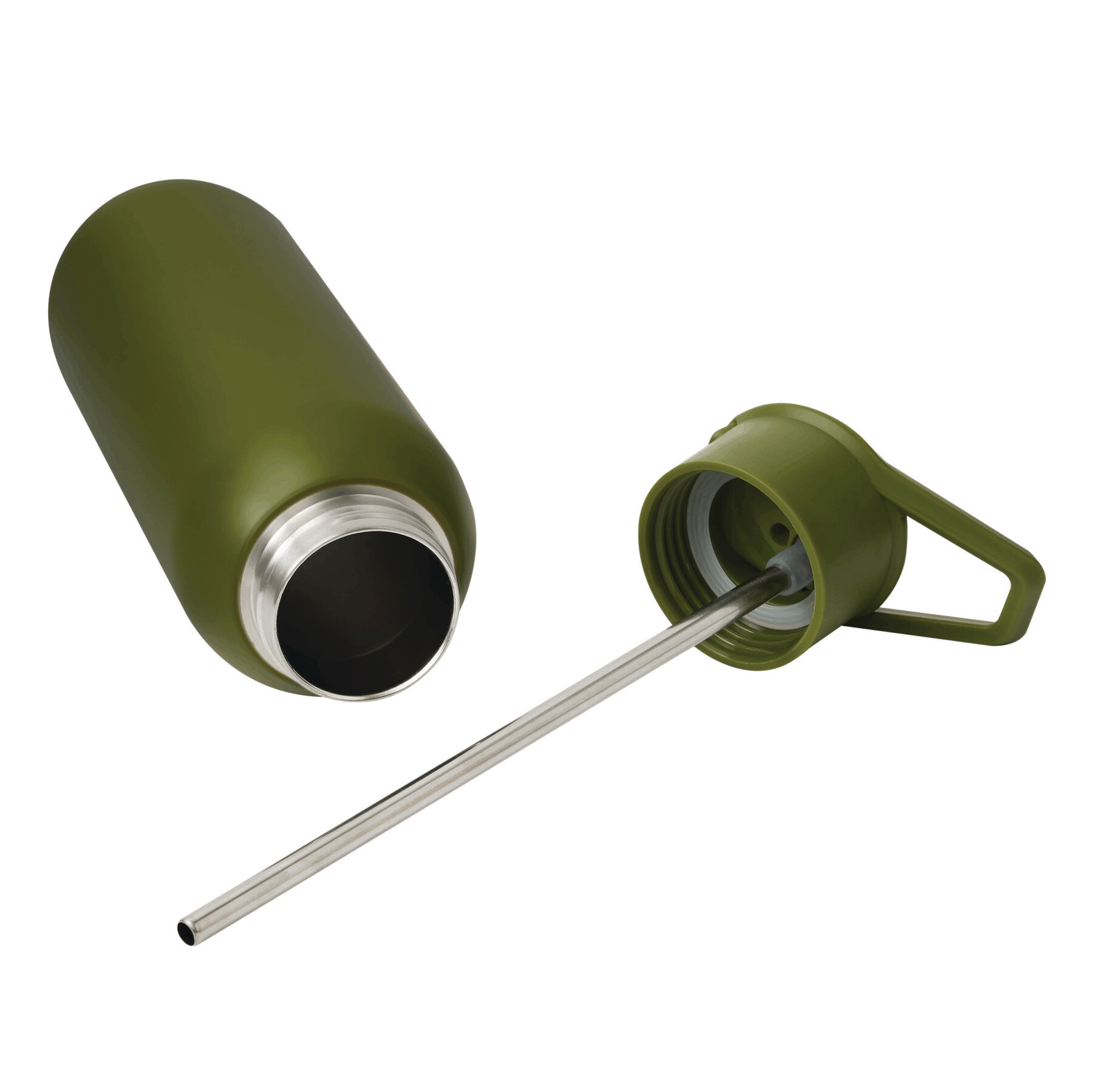 Vakuum-Isolierflasche TREKSTEEL, armygrün