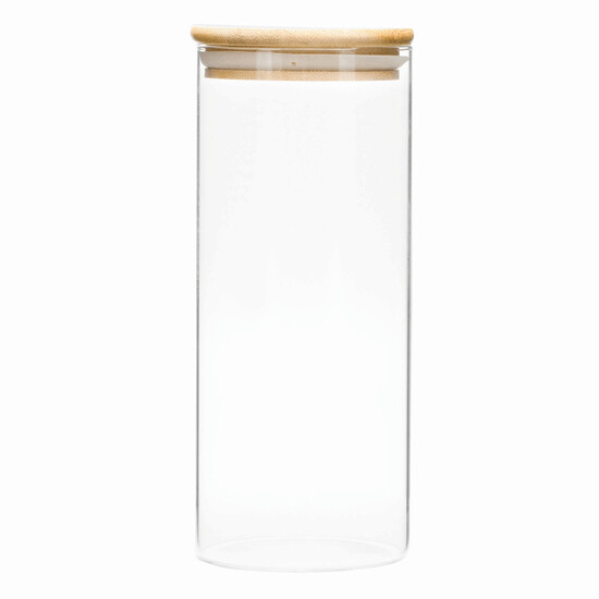 Glas-Vorratsdose ECO STORAGE L, Füllmenge ca. 850 ml, braun, transparent