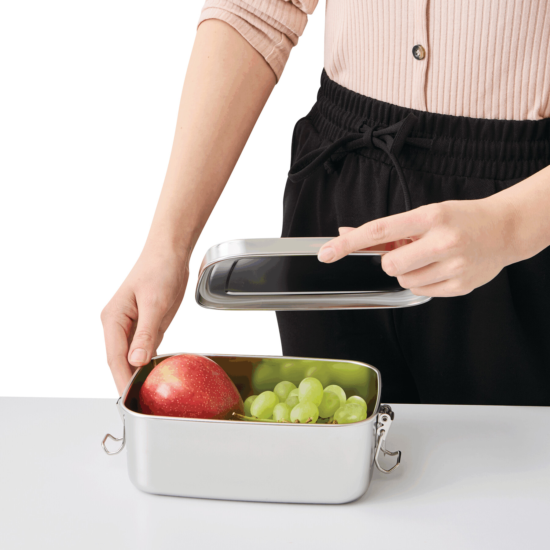 Edelstahl Lunchbox STRONG BREAK, silber