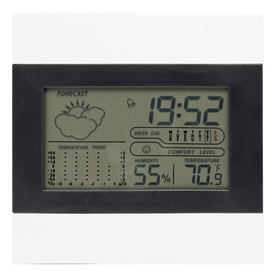 Wetterstation SHINY DAY, schwarz, silber