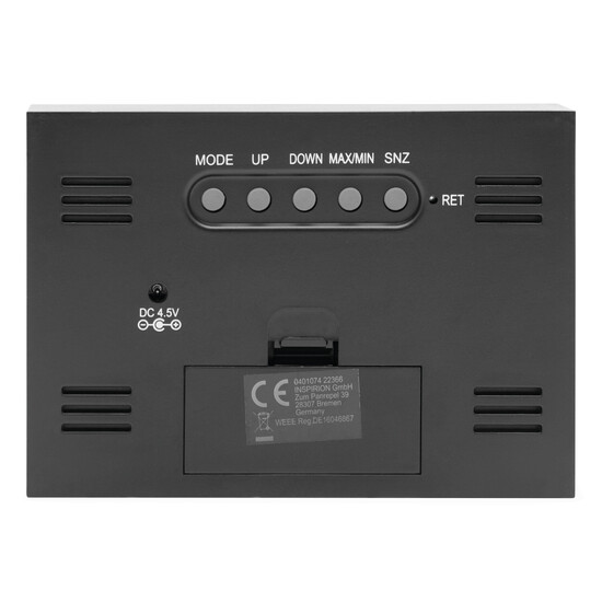 Tischuhr COLOUR, schwarz