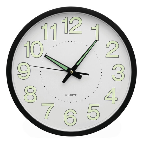 Wanduhr SUN, schwarz, weiß