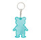 Reflektierender Schlüsselanhänger TEDDY, türkis