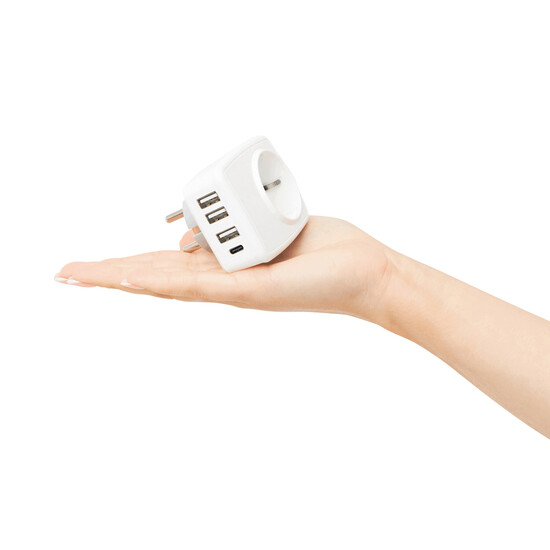 USB-Adapter-Stecker-Netzteil ENDLESS POWER PRO, weiß