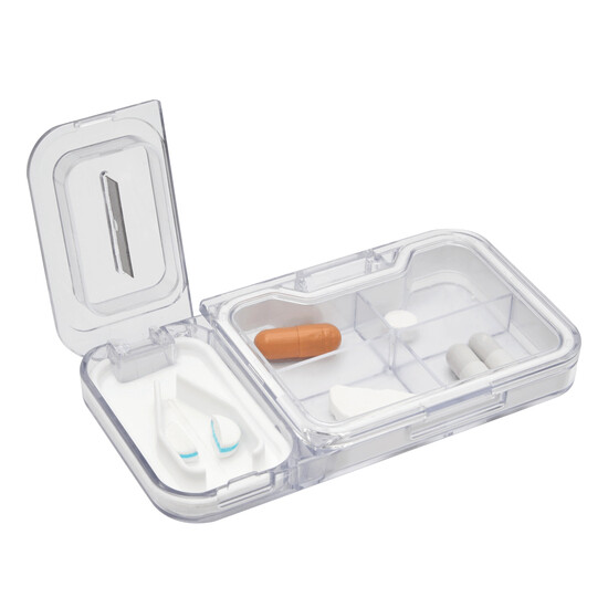 Tablettendose CUT IT, weiß