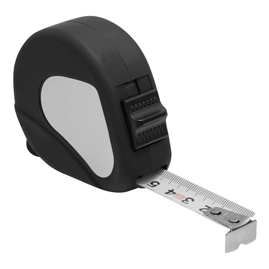 Maßband WORKER, 5m, schwarz, silber