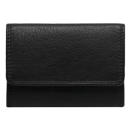 Echtleder-Geldbörse CLUB, schwarz