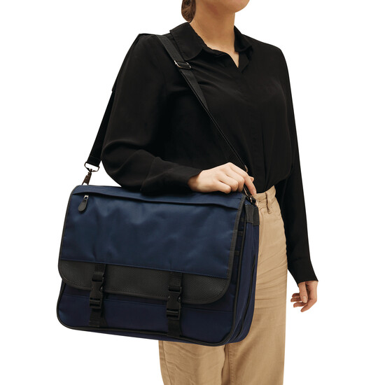 Dokumententasche AVANTI DOC, blau, schwarz