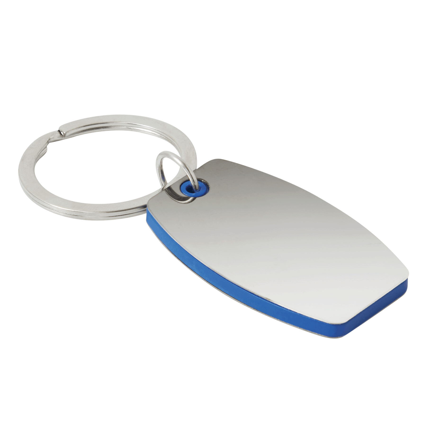 Schlüsselanhänger MIRROR, blau, silber